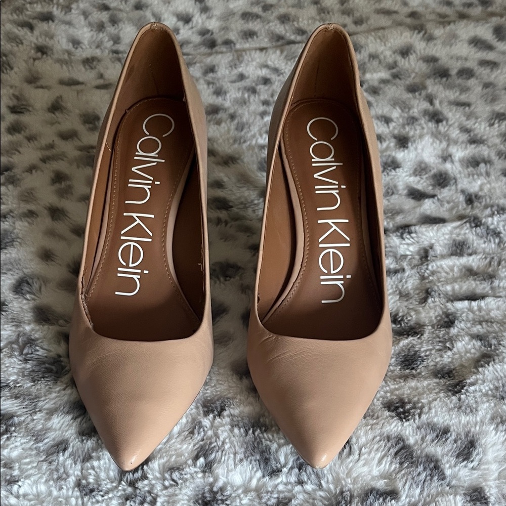 Calvin Klein Women's Nude Heels